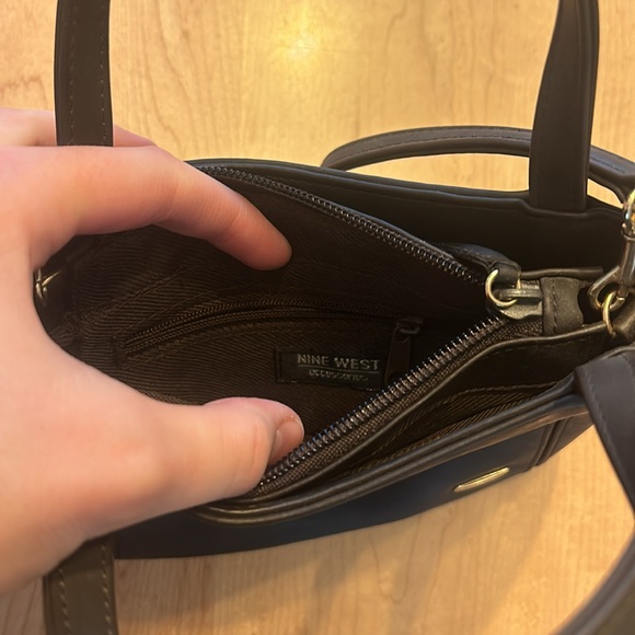 Nine West Small Leather Satchel Crossbody - Picture 4 of 6